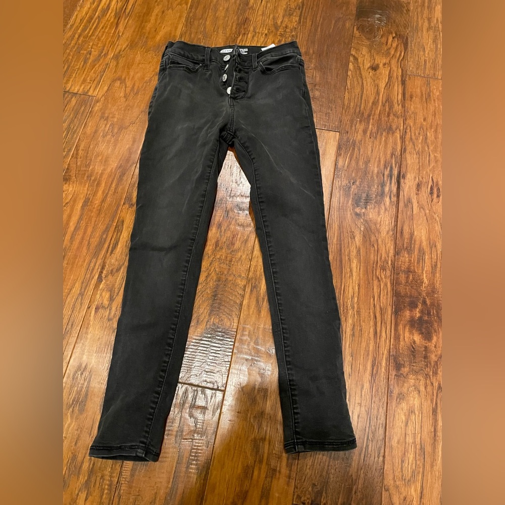 girls High rise jeans button fly from old navy